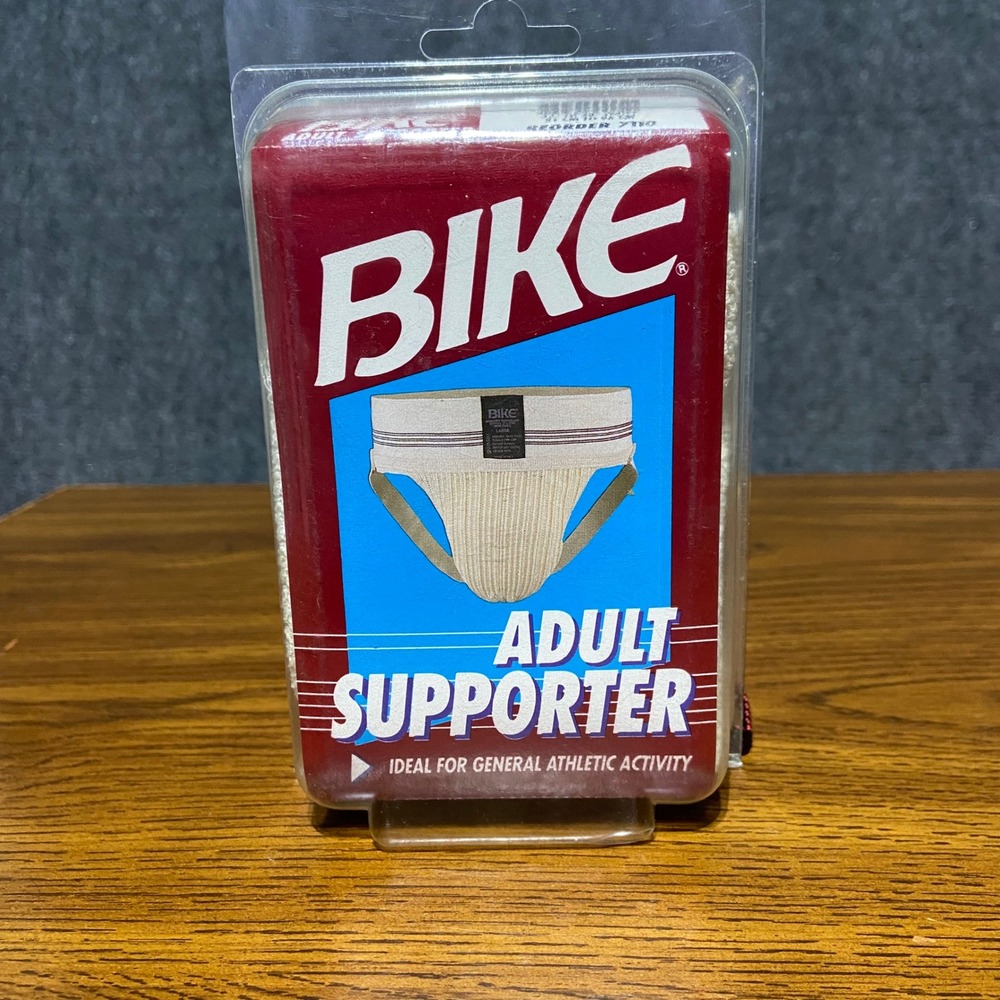 Bike Athletic Adult Supporter Jockstrap Medium 32-38 White Vintage 7110 USA Made